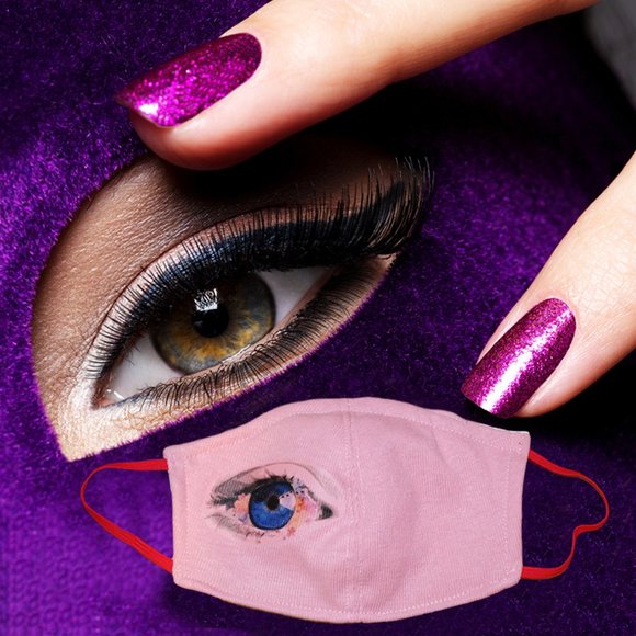 Handmade Face Mask Reusable Spring in the Eye - Picture 1 of 7